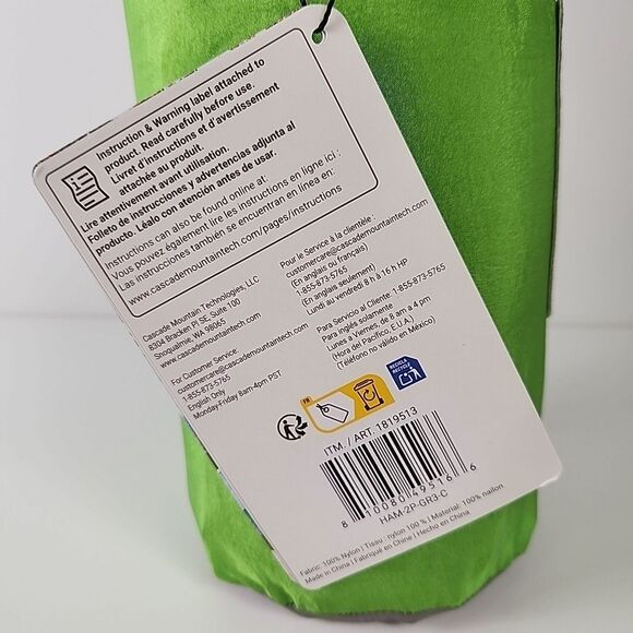 Cascade Oasis 2 Person Lightweight Nylon Travel Hammock With Straps Storage Bag - Picture 6 of 12